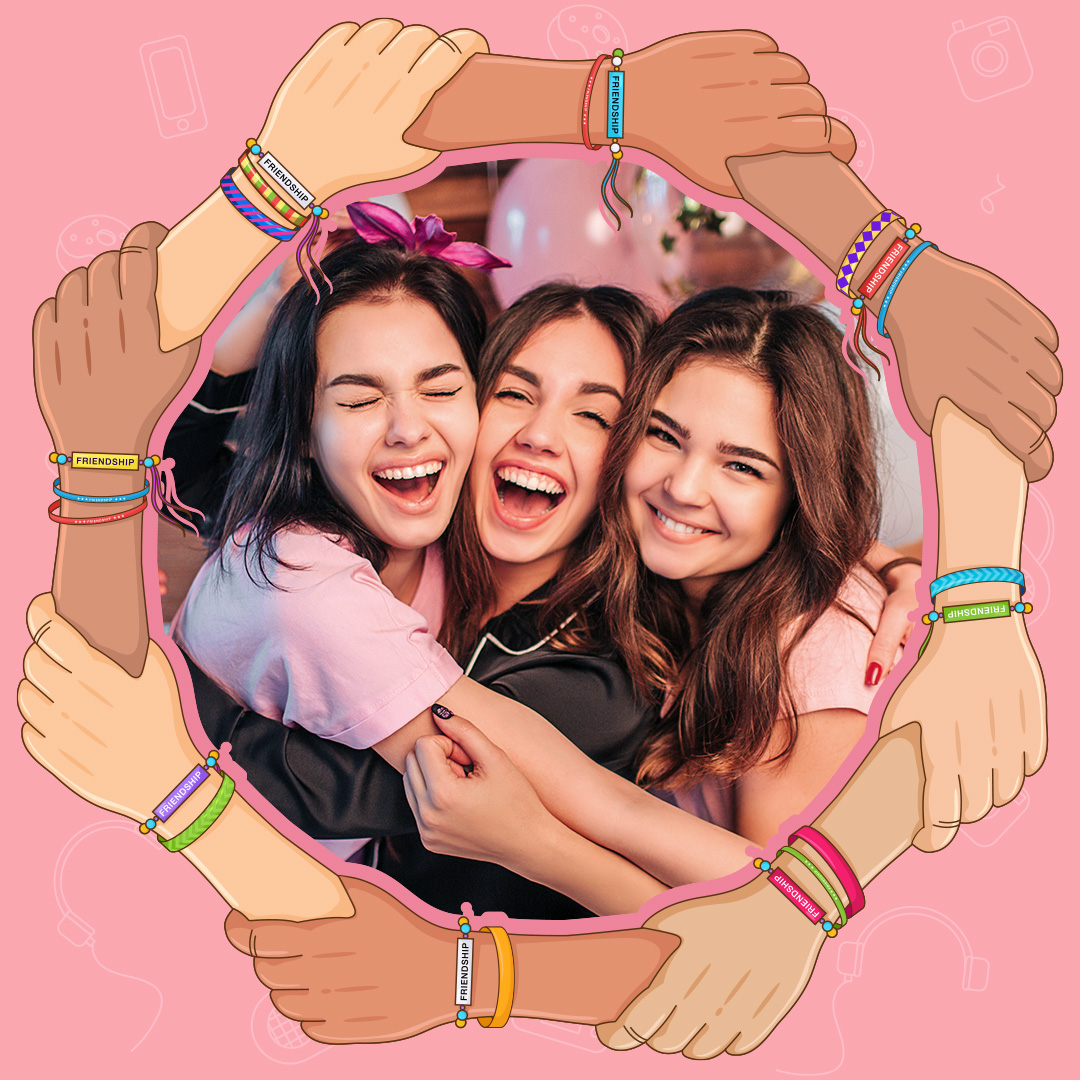 Friendship day banner👭🏽🤝